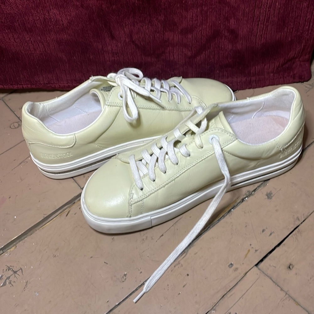 Birkenstock sneakers, size 39(8/9), pale yellow